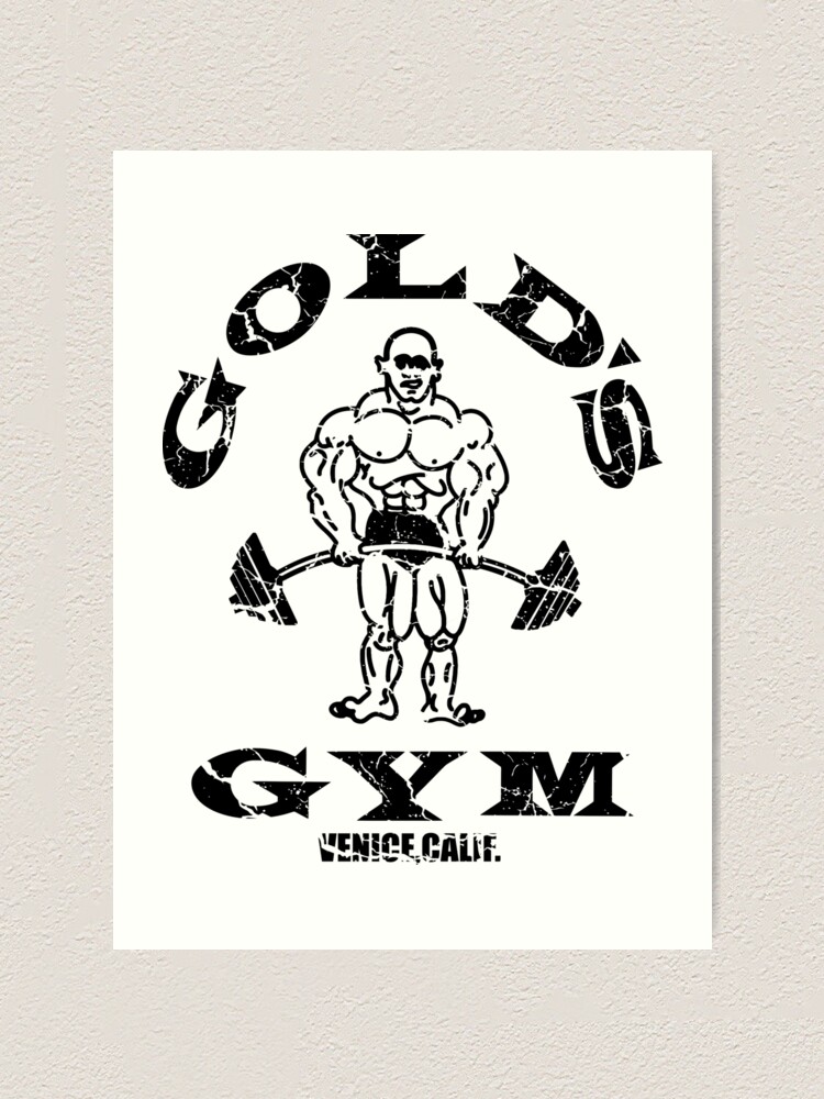 Gold S Gym Logo Art Print By Bornlion Redbubble