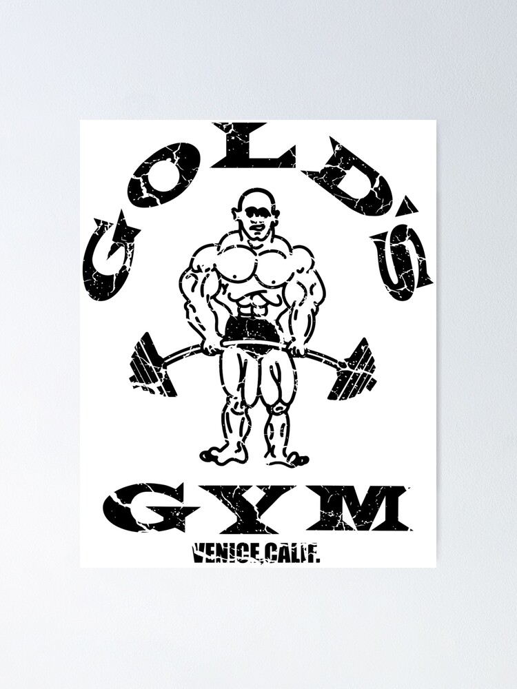 Gold S Gym Logo Poster By Bornlion Redbubble