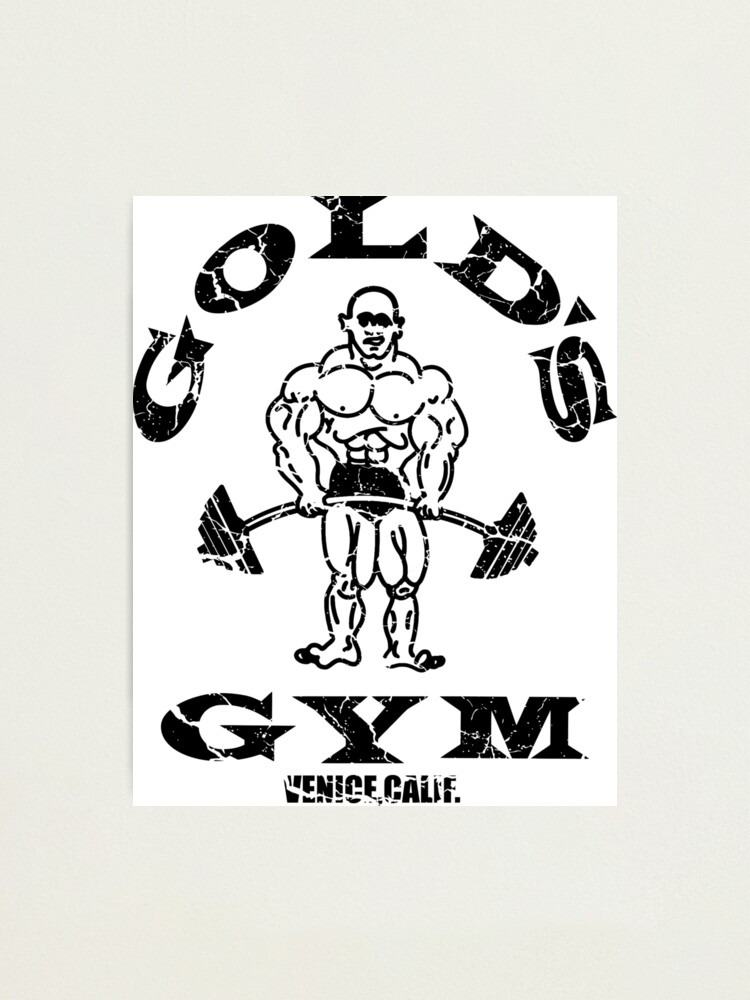 Gold S Gym Logo Photographic Print By Bornlion Redbubble