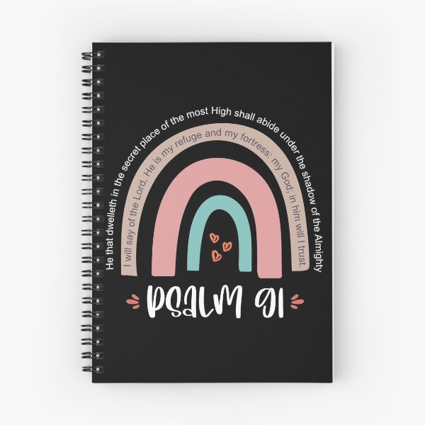 Item preview, Rainbow Psalm 91:1-2 God protection bible verses designed and sold by PlusAdore.
