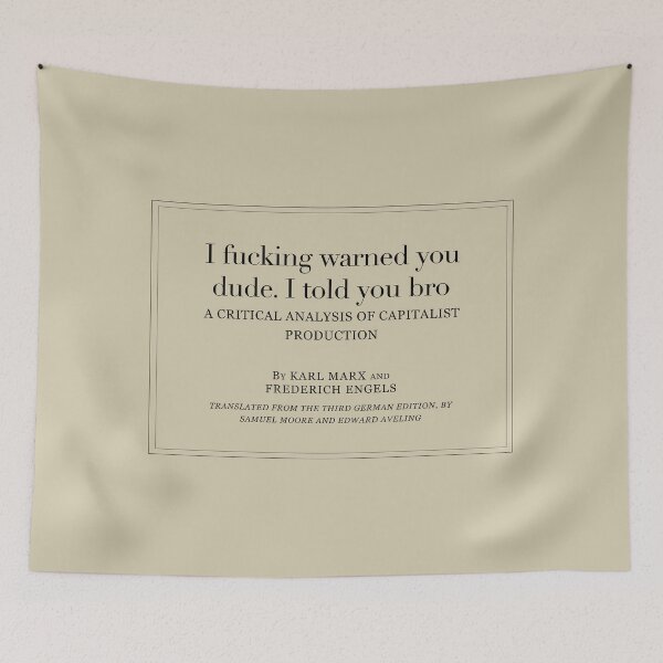 Item preview, karl marx - communist manifesto i warned you dude designed and sold by cameronbaba.