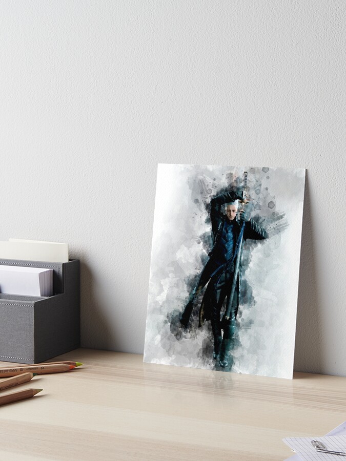 DMC - Vergil watercolor Art Board Print for Sale by Stylizing4You