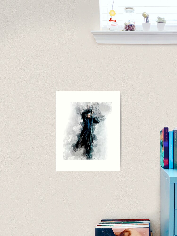 DMC - Vergil watercolor Art Board Print for Sale by Stylizing4You