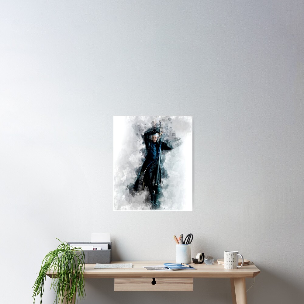 DMC - Vergil watercolor Art Board Print for Sale by Stylizing4You