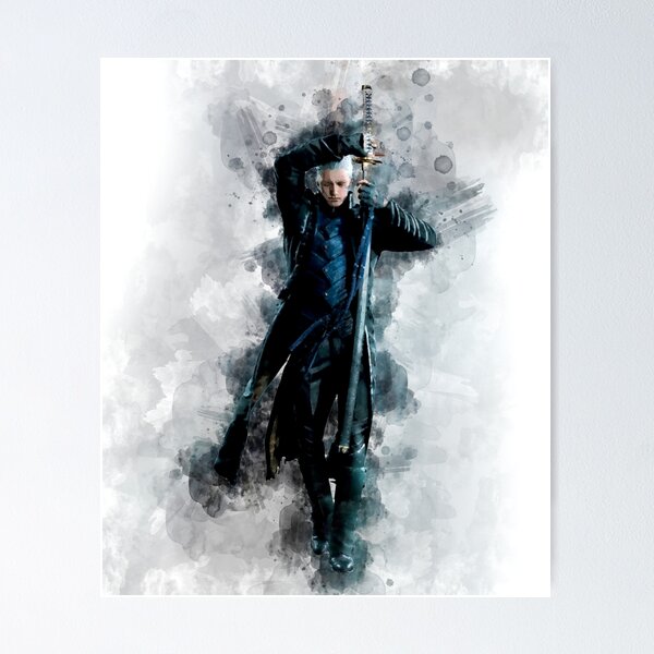 Vergil Black Suit Concept Art - Devil May Cry 3: Dante's Awakening Art  Gallery