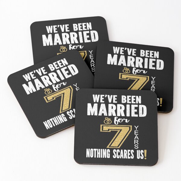 Item preview, We've Been Married For 7 Years Nothing Scares Us Couples design designed and sold by Grabitees.