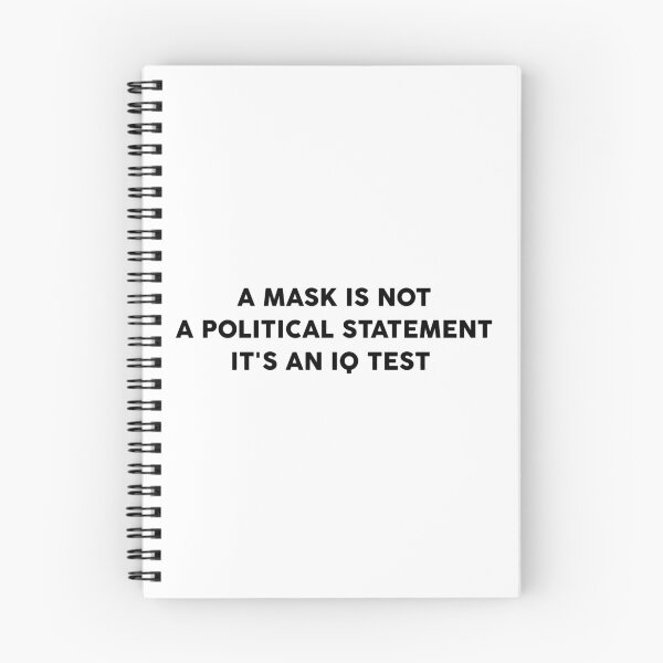 Item preview, A Mask is Not a Political Statement it's an IQ Test- Funny Christmas gift  designed and sold by GoldenDov.