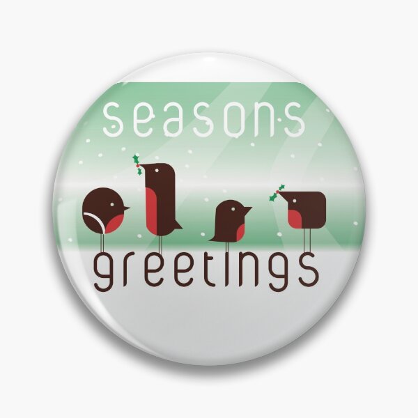 Item preview, Seasons greetings robin christmas card designed and sold by robnoble.