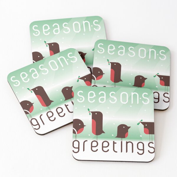 Item preview, Seasons greetings robin christmas card designed and sold by robnoble.
