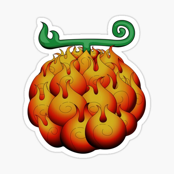 Mera mera no mi - Ace's devil fruits Sticker by LaBoutiqueJapIn