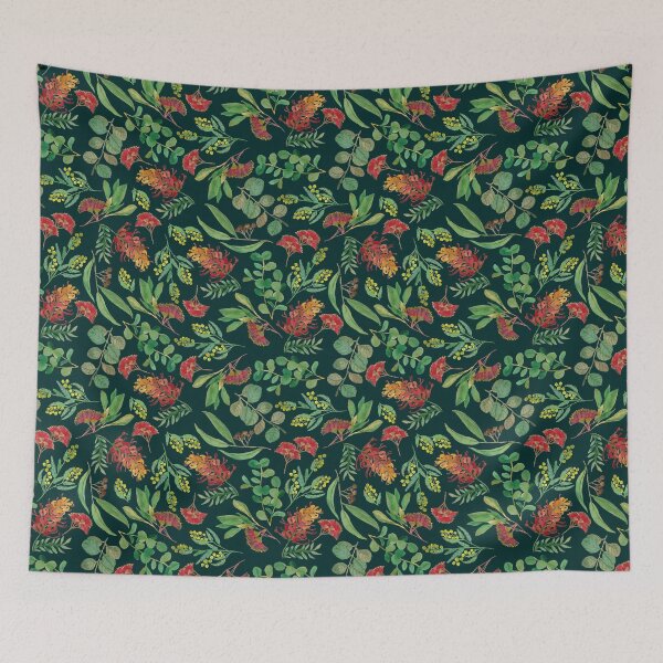 Item preview, Australian Botanical Flowers and Foliage Eucalyptus Green designed and sold by Cecilia Mok.