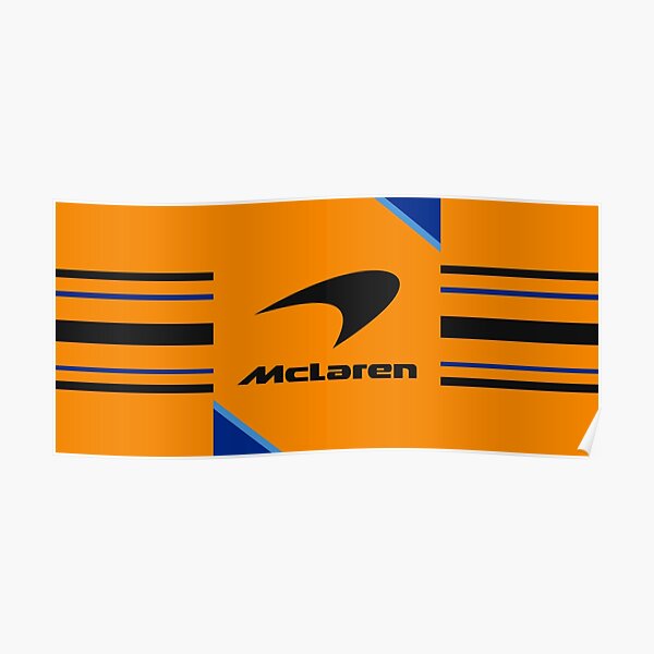 McLaren F1 logo conception abstraite formule 1 Poster