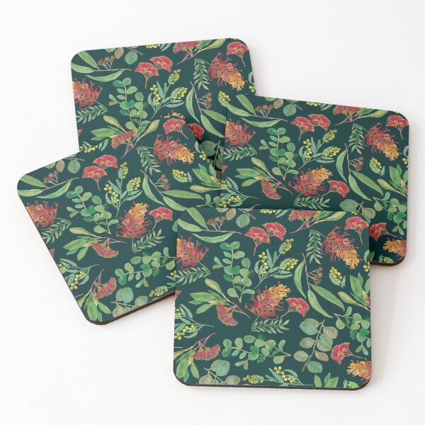 Item preview, Australian Botanical Flowers and Foliage Eucalyptus Green designed and sold by Cecilia Mok.
