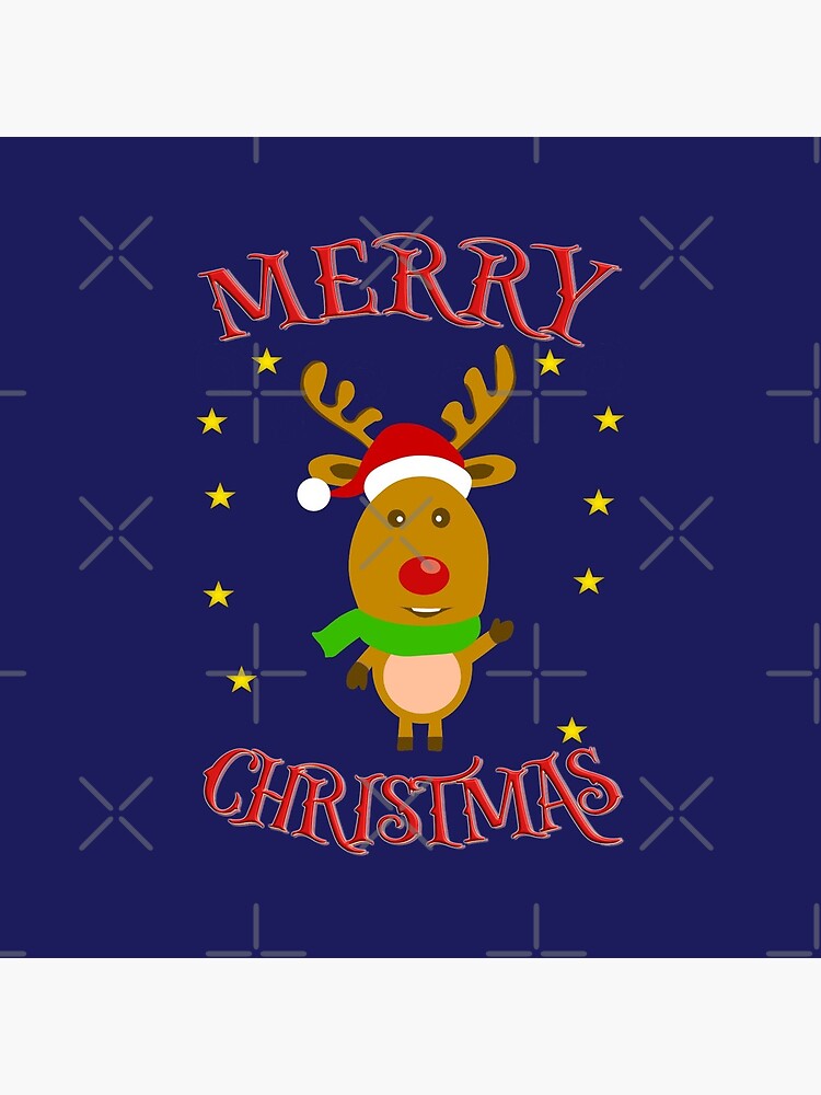 Discover Merry Christmas Santa reindeer Coasters