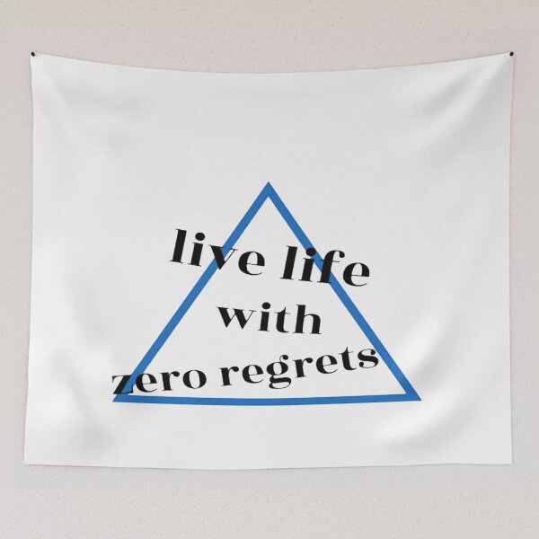 Item preview, Zero Regrets blue designed and sold by NancyArtDesigns.