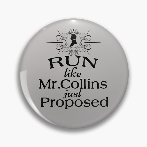 Item preview, Funny Jane Austen Book Club Run Like Mr. Collins Just proposed Literary Gift designed and sold by TopTeeShop.