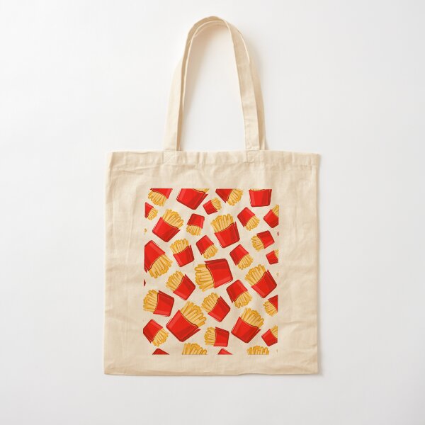 French fries pattern Cotton Tote Bag