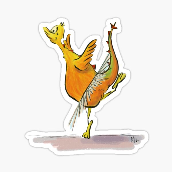 Glatys the Questing Beast, classic dancer Sticker