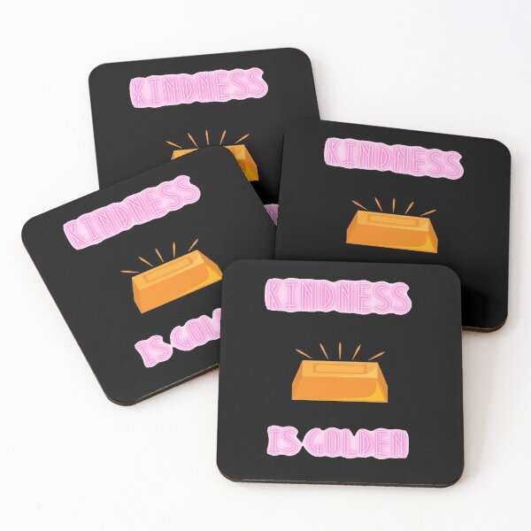 Item preview, Kindness Is Golden Clipart Gold Bar In Black designed and sold by LuckyKermit.