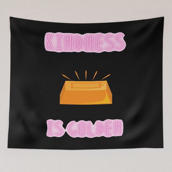Item preview, Kindness Is Golden Clipart Gold Bar In Black designed and sold by LuckyKermit.