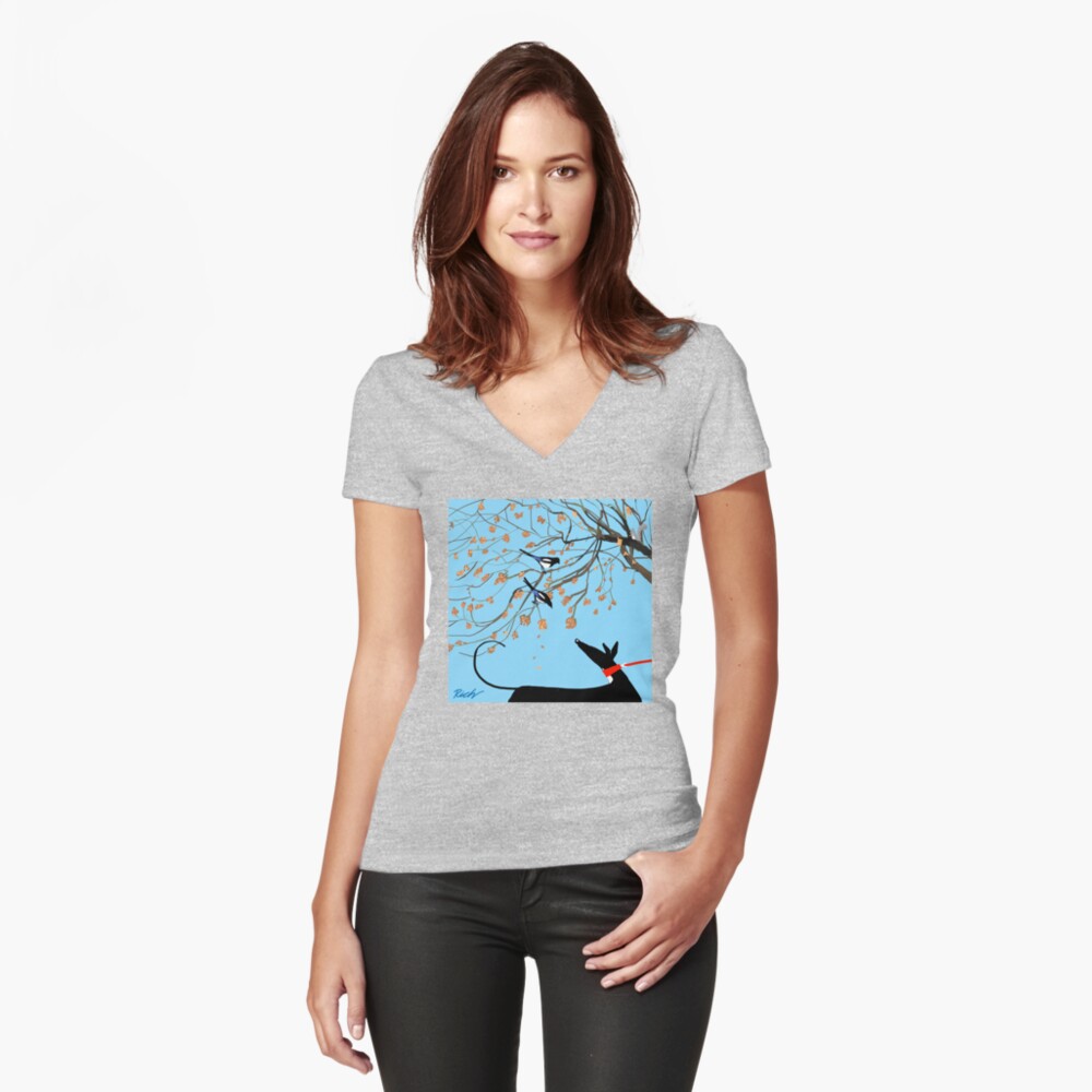 Item preview, Fitted V-Neck T-Shirt designed and sold by RichSkipworth.