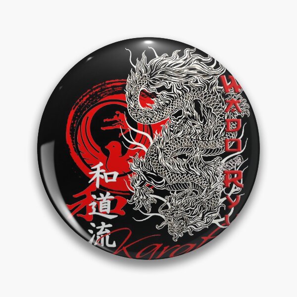 Item preview, Wado Ryu Karate Dragon Kime - Oss! designed and sold by Zanshin-Art.