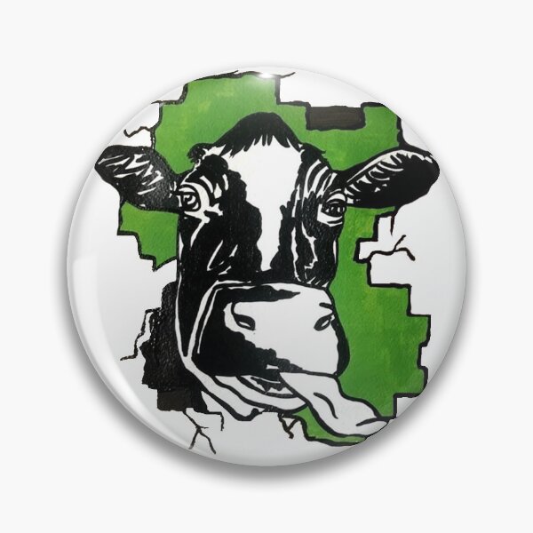 Item preview, Cowtastrophe  Green by Sally O'Neill designed and sold by Southern Tablelands Arts Give-A-Little-Get-A-Little Merch Shop.