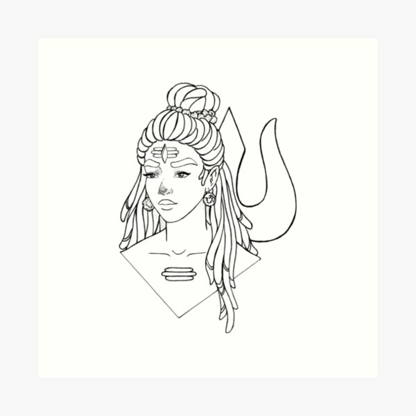 Shiva drawing HD wallpapers | Pxfuel