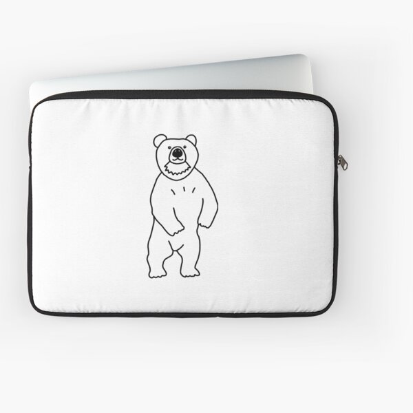 Hello Cute Bear Laptop Sleeve