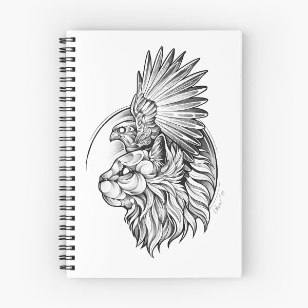Artikelvorschau, Blackwork - Hawk Cat entworfen und verkauft von Isabella Marowski.