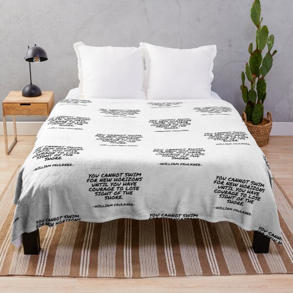 Item preview, William Faulkner - You cannot swim for new horizons until you have courage to lose sight of the shore. designed and sold by appleofyoureye.