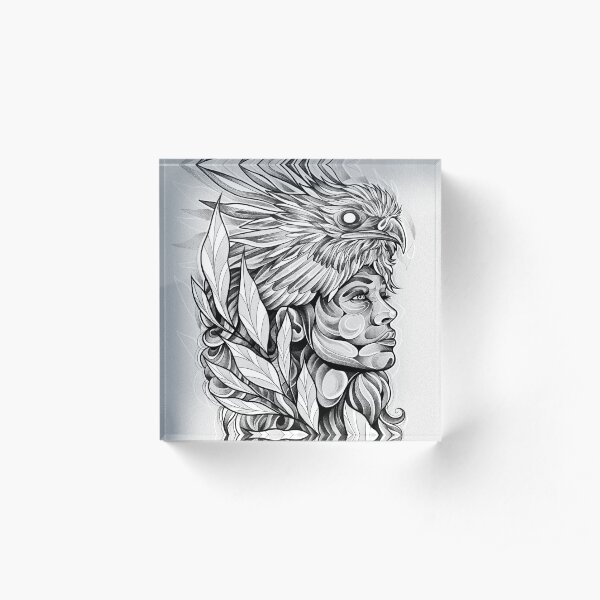 Harpy girl Acrylic Block