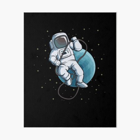 Impression Rigide Astronaute Jouant Au Basket Par Luxara1 Redbubble