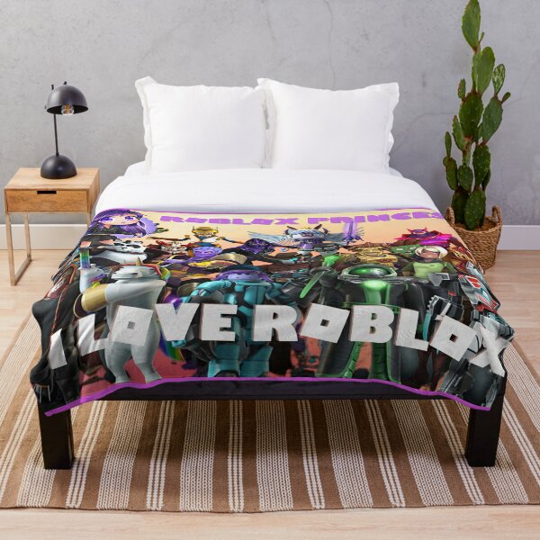 Roblox For Girl Throw Blankets Redbubble - lucky fluffy girl roblox