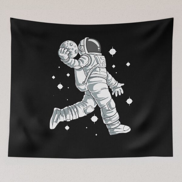 Item preview, Astronaut playing basketball designed and sold by Luxara1.