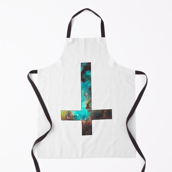 Item preview, Green Galaxy Inverted Cross White designed and sold by rapplatt.