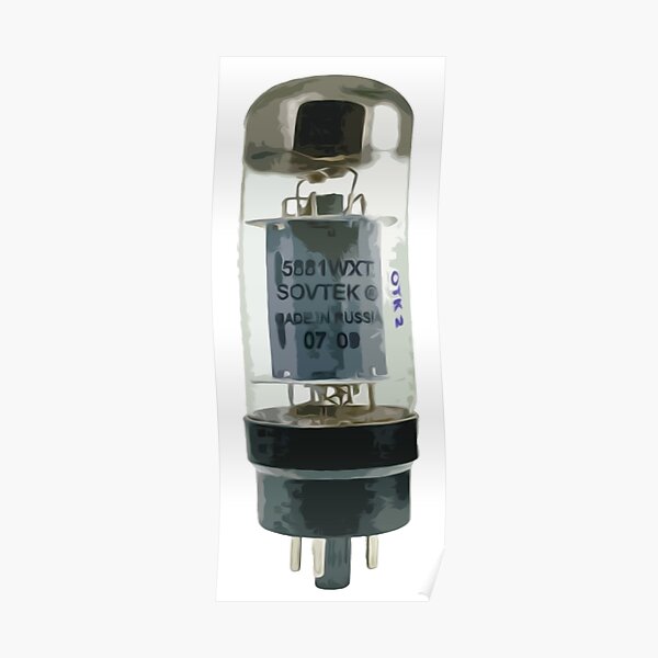 "Vacuum Tube Vintage Analog Amplifier" Poster for Sale by JackCurtis1991 Redbubble
