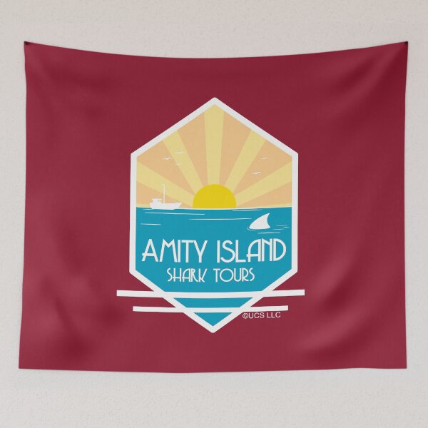 Item preview, Amity Island Shark Tours Logo designed and sold by PrintStopStudio.