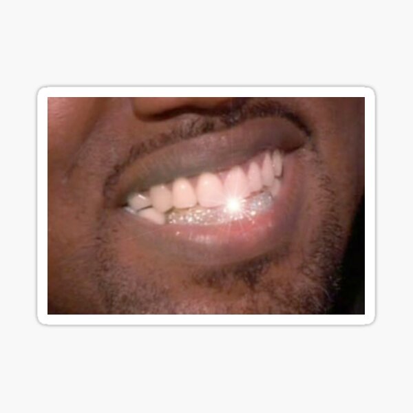 Kanye West Grill Sticker