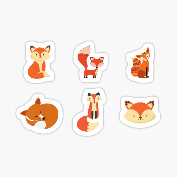 Item preview, I just really like foxes - sticker pack designed and sold by AllyShop.