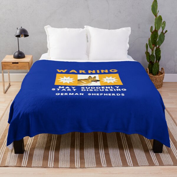 Item preview, Warning May Suddenly Start Discussing German Shepherds Funny designed and sold by Guarddogdrive.