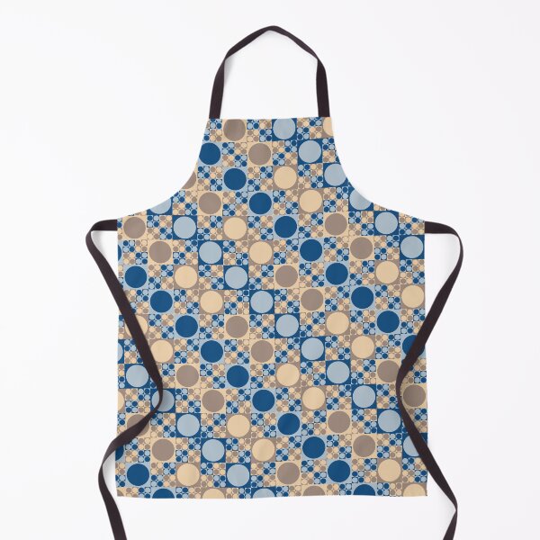 Item preview, Basic geometric shapes in a simple ornament in classic blue color palette variations designed and sold by acidmit.