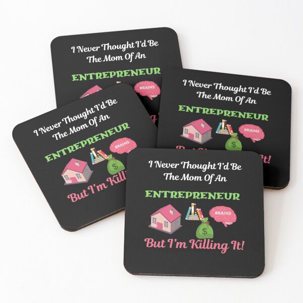 Item preview, Mom Of An Entrepreneur-Black Background  designed and sold by Trendi61.