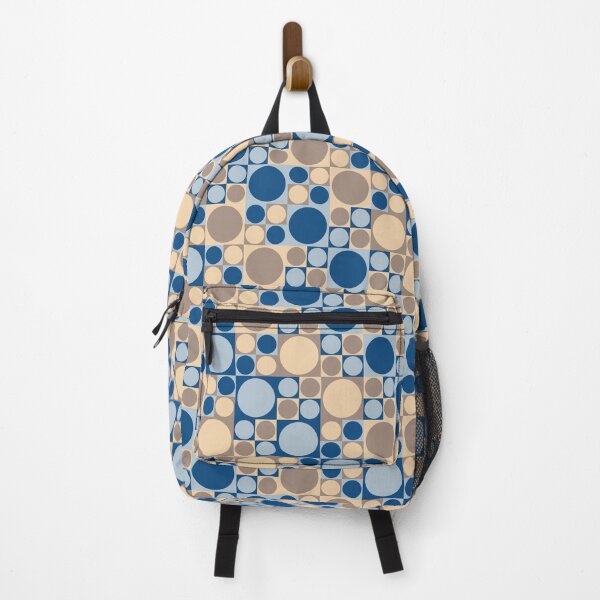 Item preview, Simple ornament with basic geometric shapes in classic blue color palette variations designed and sold by acidmit.