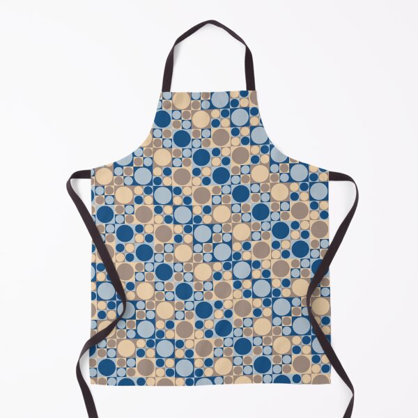 Item preview, Simple ornament with basic geometric shapes in classic blue color palette variations designed and sold by acidmit.
