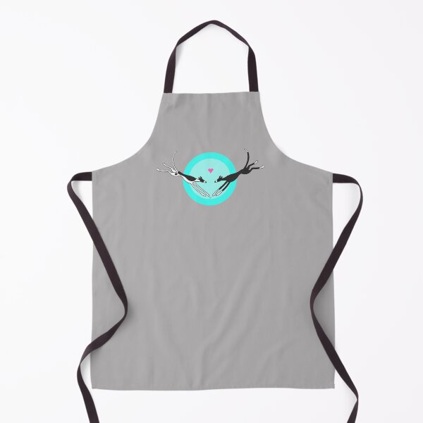 Item preview, Leaping Greyhounds - White/Black and Black on blue designed and sold by Noodlehorses.