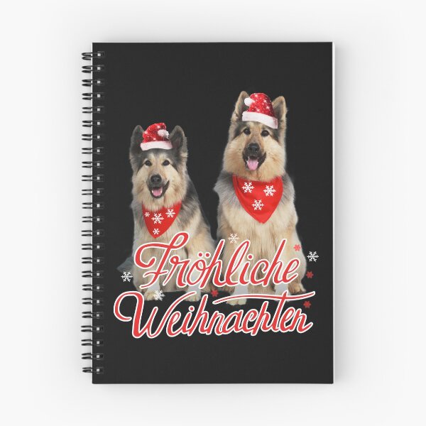 Item preview, German shepherds with Christmas hats, Merry Christmas, dog stickers, stickerbundle designed and sold by Toffy2222.