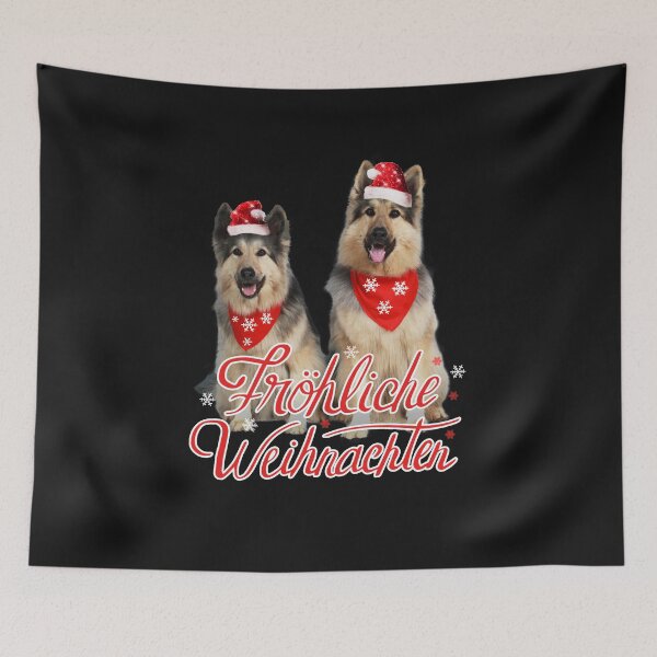 Item preview, German shepherds with Christmas hats, Merry Christmas, dog stickers, stickerbundle designed and sold by Toffy2222.