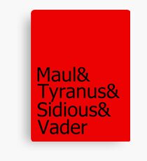 Darth & Darth & Darth & Darth Canvas Print