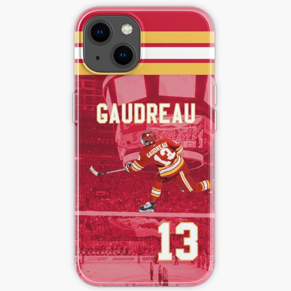 Johnny Gaudreau # 13 Maillot domicile des Flames de Calgary Coque souple iPhone